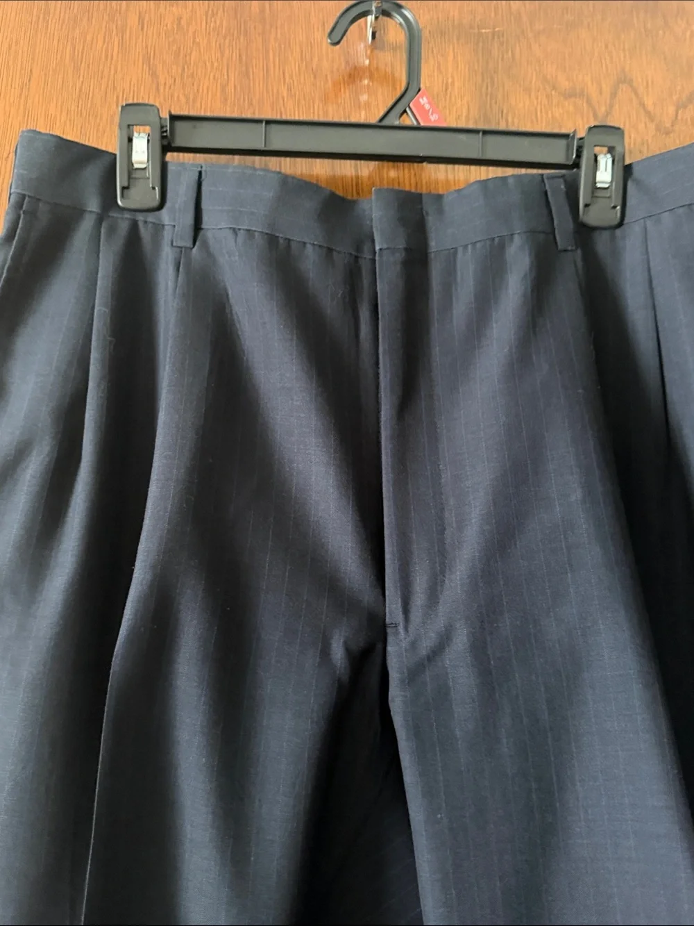 Hart Schaffner Marx Navy Pinstripe Suit Jacket and Dress Pants